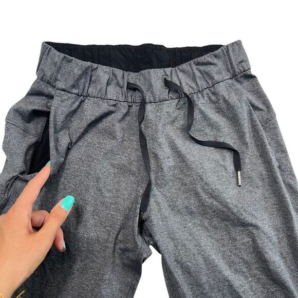 Lululemon On the Fly Pant 28" Inseam Heathered Black Size 4 - Picture 5 of 6